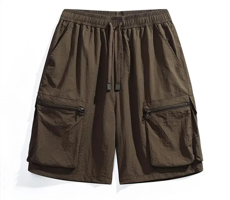 Plus Size 12xl 180kg Ice Cool Short Men Summer Cargo Pants Half Length Oversize Loose 11xl 10xl 9xl Men's Quick Dry Sport Shorts