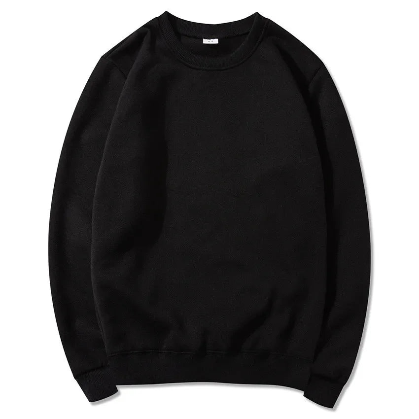 2025 Spring and Autumn Fashion Brand Solid Color Round Neck Long sleeved Sweater for Men and Women's Fashion Casual Sports Shirt