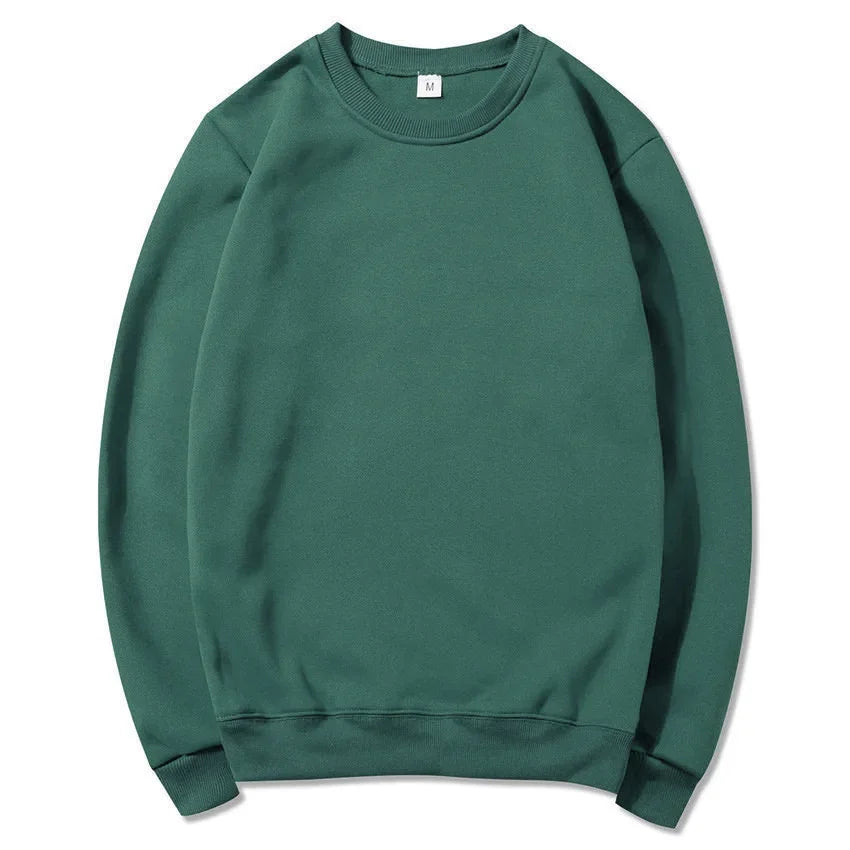 2025 Spring and Autumn Fashion Brand Solid Color Round Neck Long sleeved Sweater for Men and Women's Fashion Casual Sports Shirt