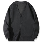 2026 New Men's Casual Long Sleeved Velvet Sweater Cardigan Knitted Jacket Top Autumn and Winter Fashionable Versatile Jacket