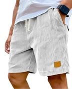 Men's Retro Corduroy Casual Shorts Men Fashion Solid Sweatpants Harajuku Corduroy Short Pants New Men Clothing Roupas
