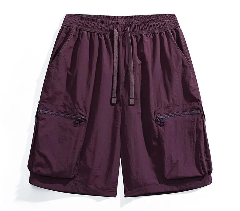 Plus Size 12xl 180kg Ice Cool Short Men Summer Cargo Pants Half Length Oversize Loose 11xl 10xl 9xl Men's Quick Dry Sport Shorts
