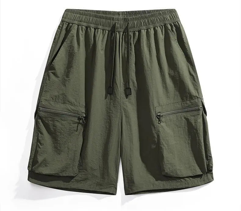 Plus Size 12xl 180kg Ice Cool Short Men Summer Cargo Pants Half Length Oversize Loose 11xl 10xl 9xl Men's Quick Dry Sport Shorts