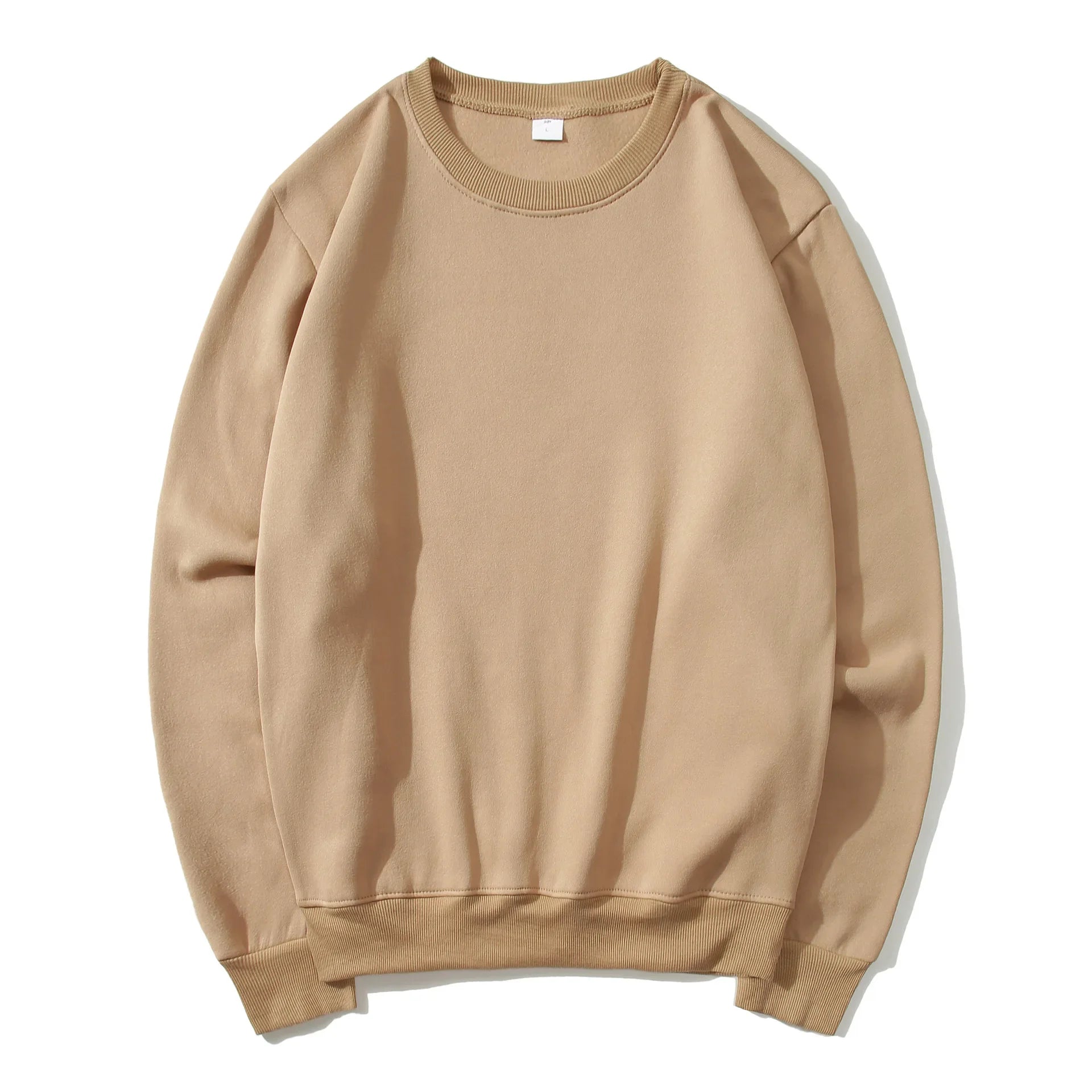 2025 Spring and Autumn Fashion Brand Solid Color Round Neck Long sleeved Sweater for Men and Women's Fashion Casual Sports Shirt