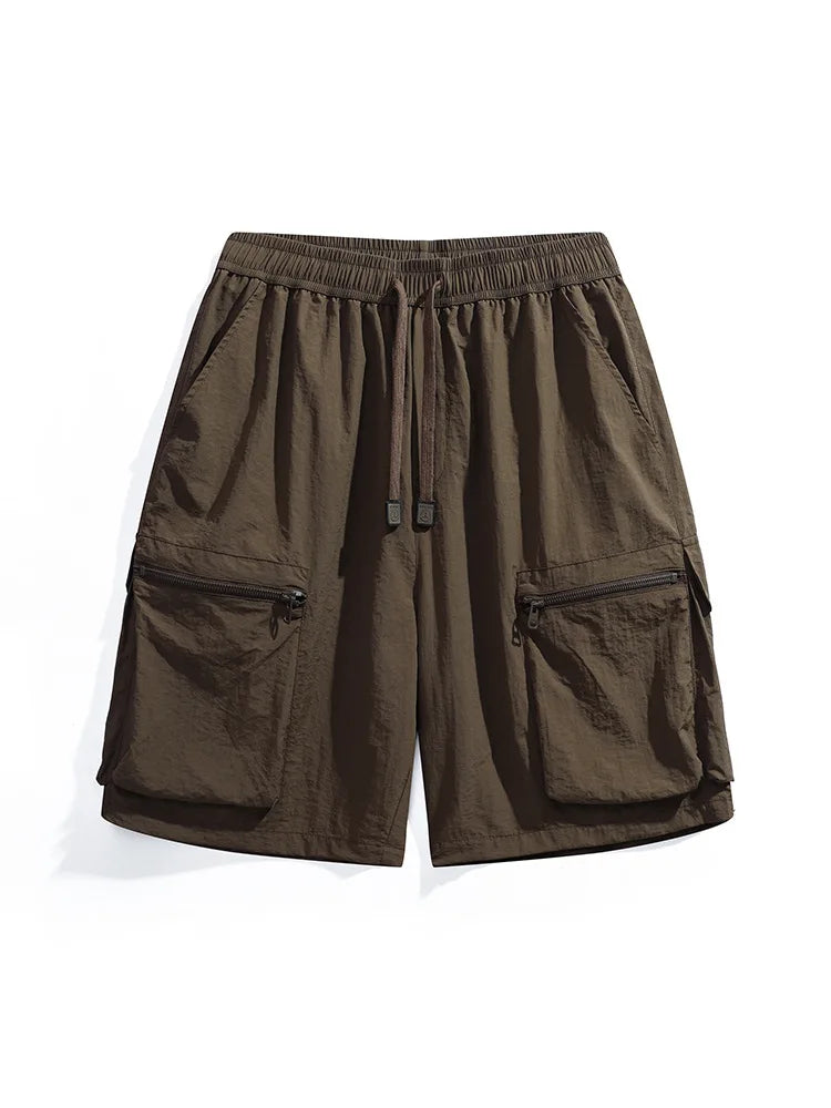 Plus Size 12xl 180kg Ice Cool Short Men Summer Cargo Pants Half Length Oversize Loose 11xl 10xl 9xl Men's Quick Dry Sport Shorts