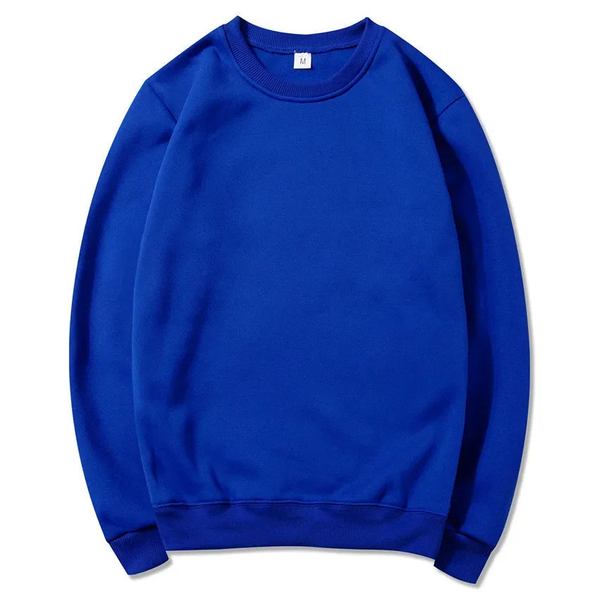 2025 Spring and Autumn Fashion Brand Solid Color Round Neck Long sleeved Sweater for Men and Women's Fashion Casual Sports Shirt