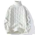 Winter Turtleneck Sweater Men Knitted Thick Warm Pullover Mens Warm Solid Color Loose Casual Sweaters Male Daily Clothing  5XL