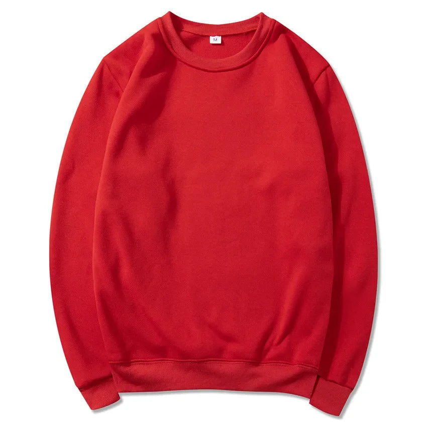 2025 Spring and Autumn Fashion Brand Solid Color Round Neck Long sleeved Sweater for Men and Women's Fashion Casual Sports Shirt