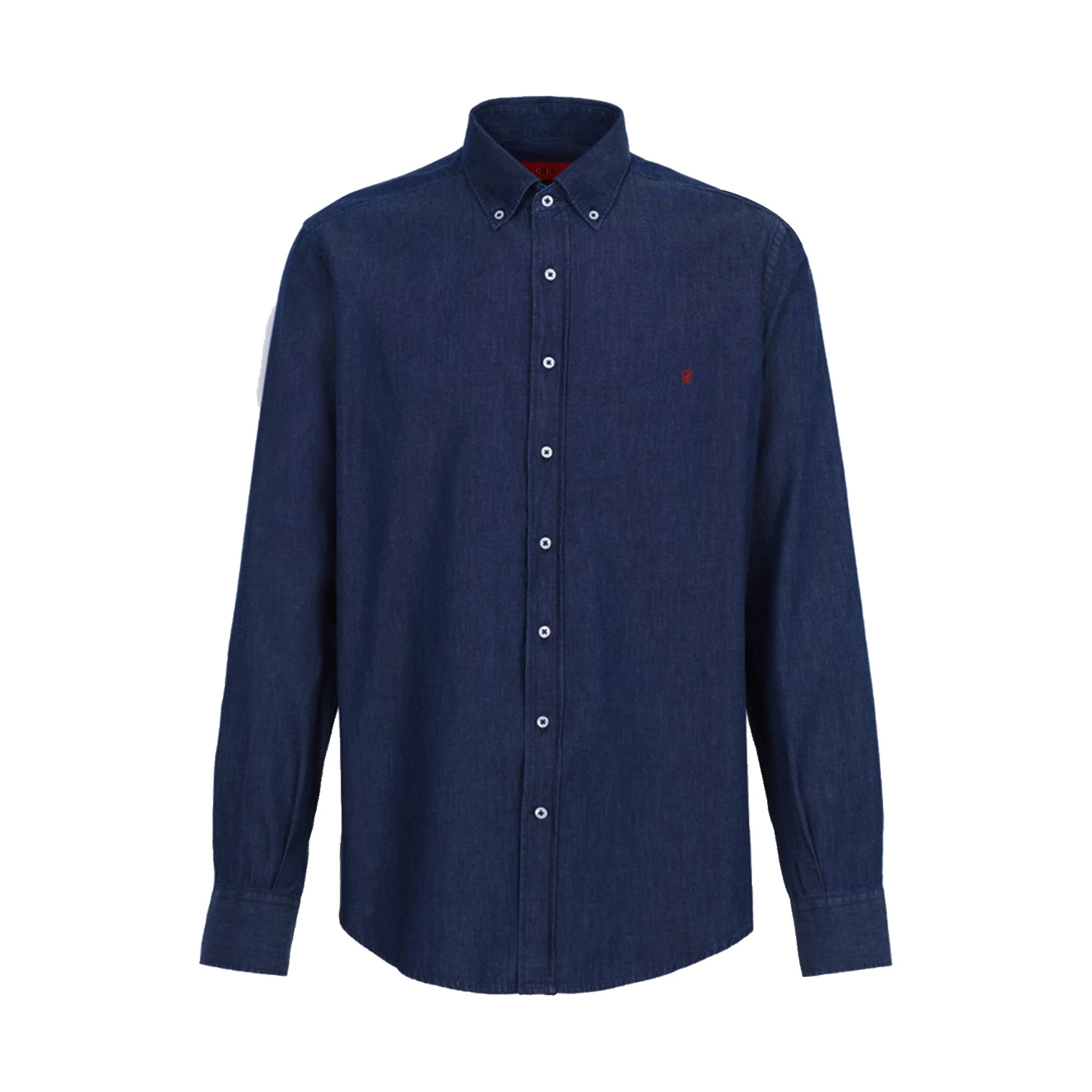 CHCH New Men's Shirt Long Sleeve Button Down Social Business Casual Solid Color Shirts for Men