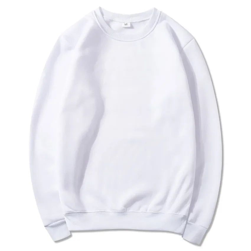 2025 Spring and Autumn Fashion Brand Solid Color Round Neck Long sleeved Sweater for Men and Women's Fashion Casual Sports Shirt
