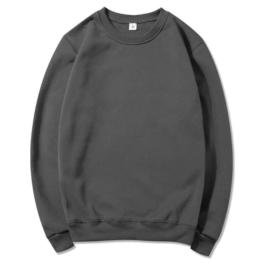 2025 Spring and Autumn Fashion Brand Solid Color Round Neck Long sleeved Sweater for Men and Women's Fashion Casual Sports Shirt