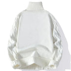 Winter Turtleneck Sweater Men Knitted Thick Warm Pullover Mens Warm Solid Color Loose Casual Sweaters Male Daily Clothing  5XL