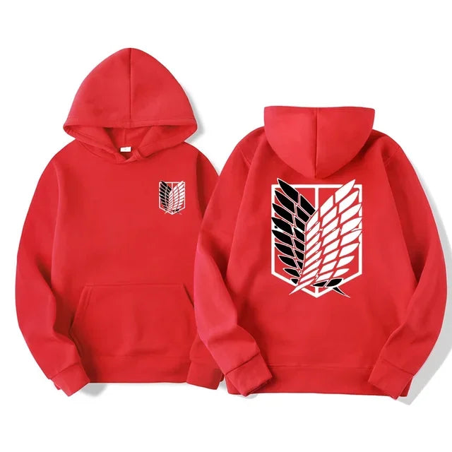 Japan Anime Attack on Titan Men Hoodies Spring Autumn Hip Hop Casual Pullover Top Hoodie Fashion Sweatshirts Jogging Sportswear