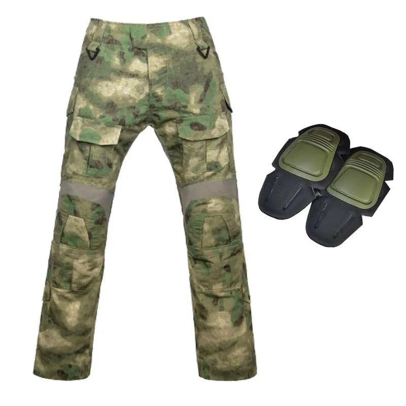 Gen3 Outdoor Tactical Pants Men Clothing Combat Pants +Knee Pads Airsoft Trousers Green Hunting Pants Elasticity Wear-resisting
