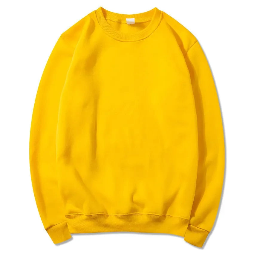 2025 Spring and Autumn Fashion Brand Solid Color Round Neck Long sleeved Sweater for Men and Women's Fashion Casual Sports Shirt