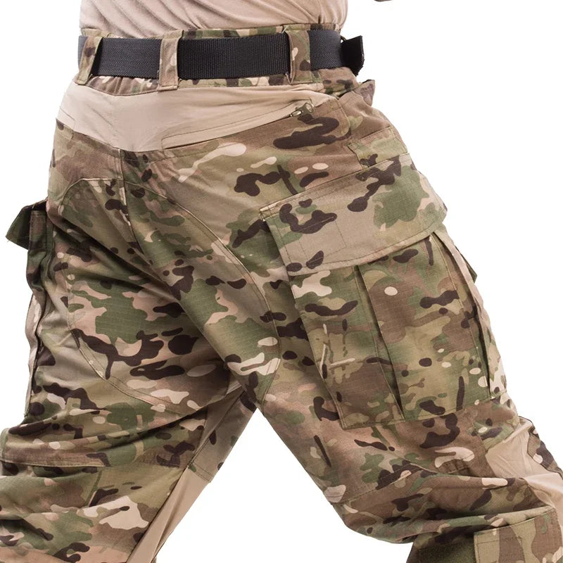 Gen3 Outdoor Tactical Pants Men Clothing Combat Pants +Knee Pads Airsoft Trousers Green Hunting Pants Elasticity Wear-resisting