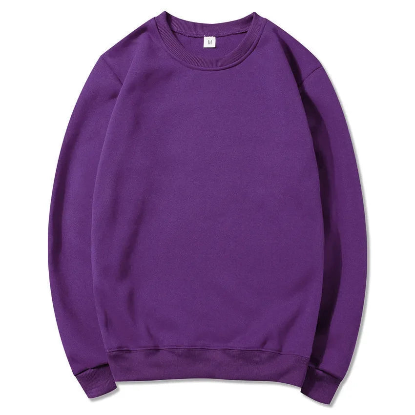 2025 Spring and Autumn Fashion Brand Solid Color Round Neck Long sleeved Sweater for Men and Women's Fashion Casual Sports Shirt
