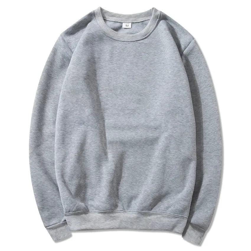 2025 Spring and Autumn Fashion Brand Solid Color Round Neck Long sleeved Sweater for Men and Women's Fashion Casual Sports Shirt