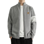 Trendy Men's Fashion Cardigan Sweater Jacket Stylish Acrylic Blend Cardigan for Fall and Winter Comfortable and Warm Men's Top