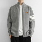 Trendy Men's Fashion Cardigan Sweater Jacket Stylish Acrylic Blend Cardigan for Fall and Winter Comfortable and Warm Men's Top