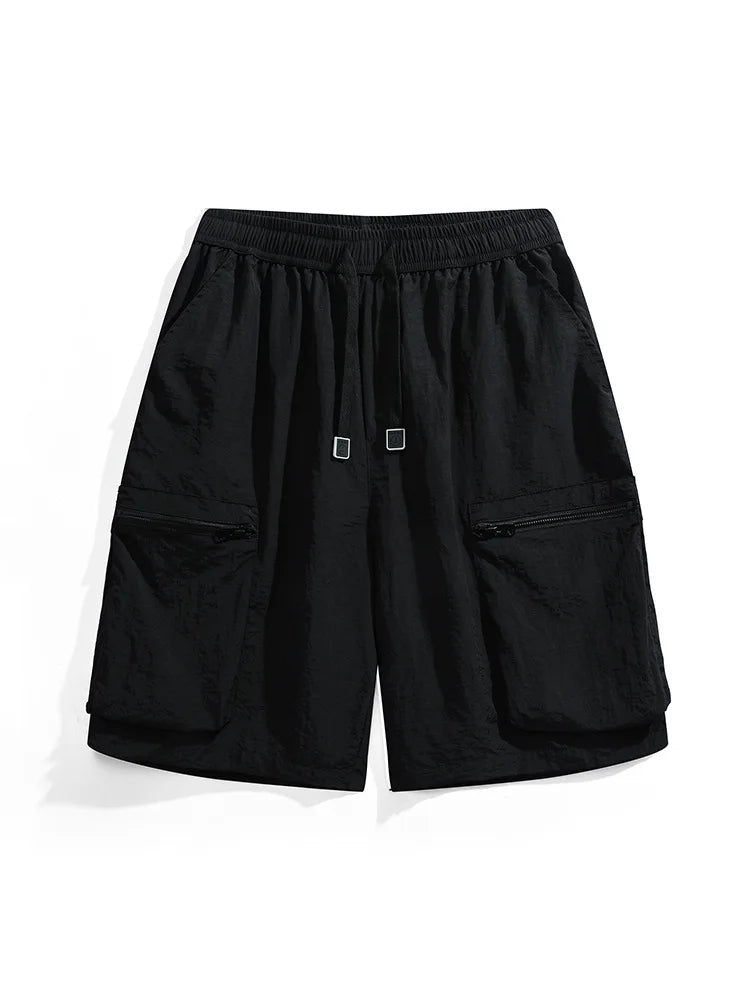 Plus Size 12xl 180kg Ice Cool Short Men Summer Cargo Pants Half Length Oversize Loose 11xl 10xl 9xl Men's Quick Dry Sport Shorts