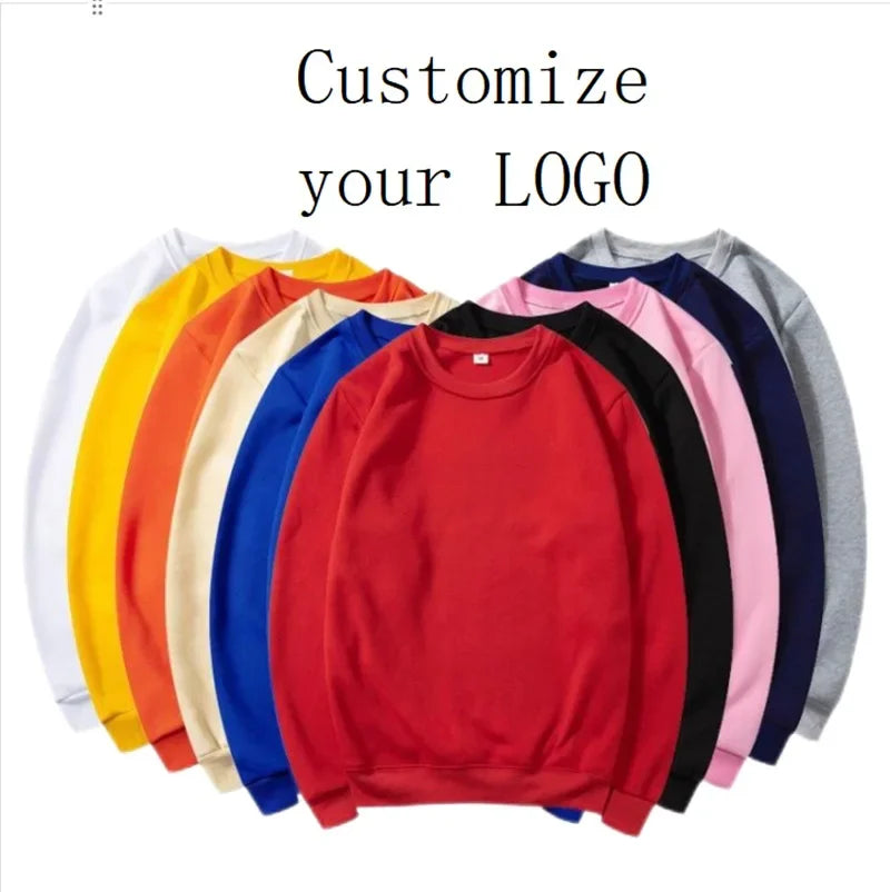 2025 Spring and Autumn Fashion Brand Solid Color Round Neck Long sleeved Sweater for Men and Women's Fashion Casual Sports Shirt
